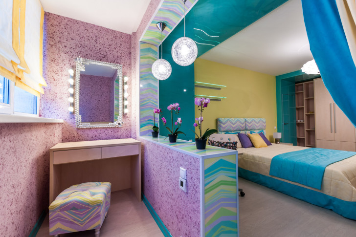 Обои для детской комнаты девочки-подростка: дизайнерские идеи с фото