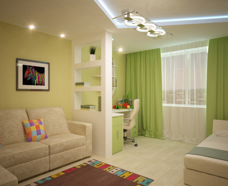 Дизайн детской комнаты, совмещенной с гостиной: варианты оформления интерьера и полезные советы