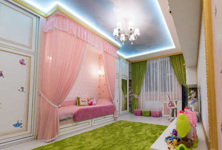 Дизайн интерьера детской комнаты для девочек разного возраста с фото: варианты планировки и оформления
