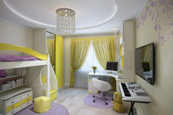 Дизайн комнаты для девочки 8 лет в современном стиле