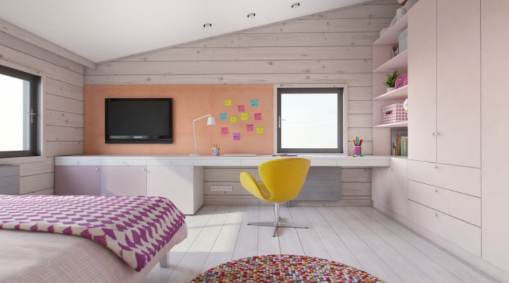 Идеи дизайна комнаты для девочки-подростка 12-15 лет: ремонт и оформление интерьера в современном стиле